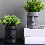 Maxbell 3x Easter Island Statue Flowerpot Succulent Pot for Home