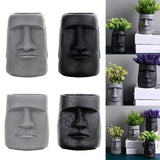 Maxbell 3x Easter Island Statue Flowerpot Succulent Pot for Home