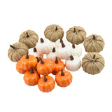 Rustic Harvest Foam Artificial Pumpkins for Halloween Decorations Decor