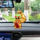Maxbell 3Pcs Funny Big Arm Lucky Cat Sculpture Home Bedroom Desktop Shop Decor Gift
