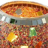 Maxbell Maxbell Mosaic Glass Candle Holder Tabletop Tealight Holder Wedding Party Home Decor Colorful