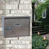 Wall Mount Mailbox Mail Box Post Letter Suggestion Box Decoration Bronze