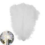 15x10 Pieces Ostrich Feathers Lightweight 25-30cm for Christmas