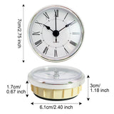 Maxbell 3x Quartz Clock Insert Digital Classic Bell Head Silent Office Home School