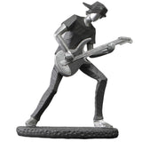 Rock Band Resin Statue Singer Musical Instruments Sculpture Electric Guitar