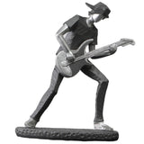 Rock Band Resin Statue Singer Musical Instruments Sculpture Electric Guitar