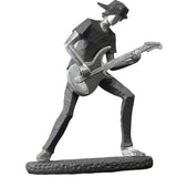Rock Band Resin Statue Singer Musical Instruments Sculpture Electric Guitar