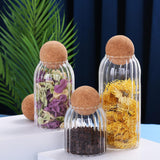 Maxbell 2x Sealed Glass Storage Bottle Jars with Cork Lid Seal Cans Coffee Tea