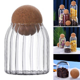 Maxbell 2x Sealed Glass Storage Bottle Jars with Cork Lid Seal Cans Coffee Tea