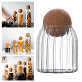 Maxbell 2x Sealed Glass Storage Bottle Jars with Cork Lid Seal Cans Coffee Tea