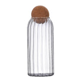 Maxbell 2x Sealed Glass Storage Bottle Jars with Cork Lid Seal Cans Coffee Tea