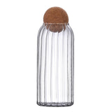 Maxbell 2x Sealed Glass Storage Bottle Jars with Cork Lid Seal Cans Coffee Tea