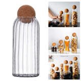 Maxbell 2x Sealed Glass Storage Bottle Jars with Cork Lid Seal Cans Coffee Tea