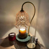 Electric Candle Warmer Wax Burner Warmer Candle Melting Lamp UK Green Base