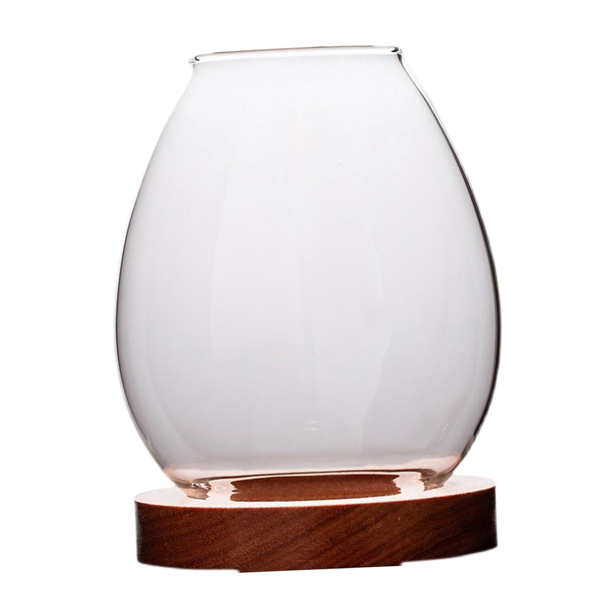 Maxbell Maxbell Round Hollow Glass Candle Holders Tealight Candlesticks Home Office Decor Clear