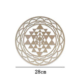 Maxbell 2xSri Yantra Wall Decor Spiritual Gift Sacred Geometry for Zen Meditation Yoga