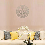 Maxbell 2xSri Yantra Wall Decor Spiritual Gift Sacred Geometry for Zen Meditation Yoga