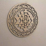 Maxbell 2xSri Yantra Wall Decor Spiritual Gift Sacred Geometry for Zen Meditation Yoga