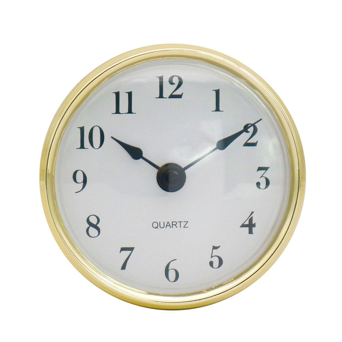 Maxbell Maxbell DIY Clock Insert 80 mm Retro Style Bell Head Gold Rim for Bedroom Office