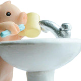 Modern Pig Figurine Sculpture Micro Landscape Crafts Cake Toppers Home Decor Brush Teeth