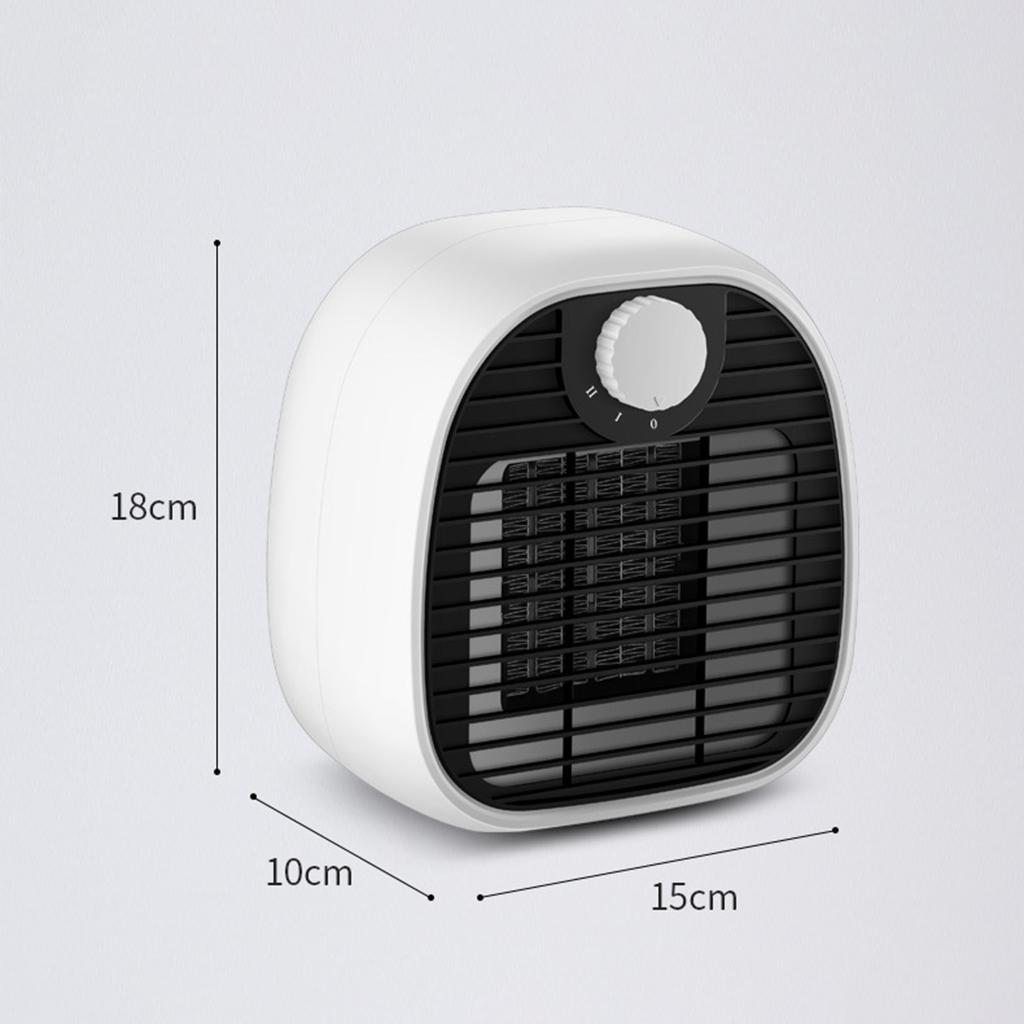 Maxbell Maxbell Space Fan Heater Electric 1000W Overheat Protect Convection Ceramic Heating White