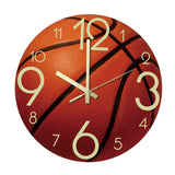 Maxbell Maxbell Acrylic 30cm Wall Clock Hanging Watch Bedroom Decor Ornament Basketball