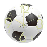 Maxbell Maxbell Acrylic 30cm Wall Clock Hanging Watch Bedroom Decor Ornament Football