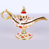 Maxbell Maxbell Wishing Light Ornament Decorative Arts Aladdin Genie Lamp for Party White