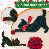 Maxbell 2x Hanging Animal Wreath Mounting Handmade Plastic for Party Front Doors