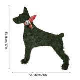 Maxbell 2x Hanging Animal Wreath Mounting Handmade Plastic for Party Front Doors