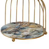 Maxbell 2 Pieces Bird Cage Cosmetic Organizer Bathroom Storage Rack Dresser Holder