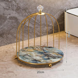 Maxbell 2 Pieces Bird Cage Cosmetic Organizer Bathroom Storage Rack Dresser Holder