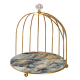 Maxbell 2 Pieces Bird Cage Cosmetic Organizer Bathroom Storage Rack Dresser Holder