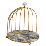 Maxbell 2 Pieces Bird Cage Cosmetic Organizer Bathroom Storage Rack Dresser Holder