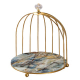 Maxbell 2 Pieces Bird Cage Cosmetic Organizer Bathroom Storage Rack Dresser Holder