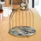 Maxbell 2 Pieces Bird Cage Cosmetic Organizer Bathroom Storage Rack Dresser Holder