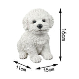 Maxbell 2Pcs Creative Dog Figurine Statues Collection for Desktop Office Living Room