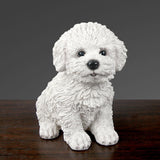 Maxbell 2Pcs Creative Dog Figurine Statues Collection for Desktop Office Living Room