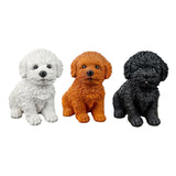 Maxbell 2Pcs Creative Dog Figurine Statues Collection for Desktop Office Living Room