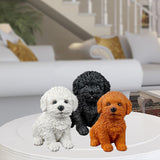 Maxbell 2Pcs Creative Dog Figurine Statues Collection for Desktop Office Living Room