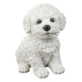Maxbell 2Pcs Creative Dog Figurine Statues Collection for Desktop Office Living Room