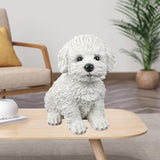 Maxbell 2Pcs Creative Dog Figurine Statues Collection for Desktop Office Living Room