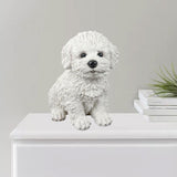 Maxbell 2Pcs Creative Dog Figurine Statues Collection for Desktop Office Living Room