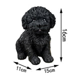 Maxbell 2Pcs Creative Dog Figurine Statues Collection for Desktop Office Living Room