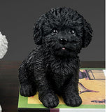 Maxbell 2Pcs Creative Dog Figurine Statues Collection for Desktop Office Living Room