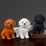 Maxbell 2Pcs Creative Dog Figurine Statues Collection for Desktop Office Living Room