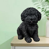 Maxbell 2Pcs Creative Dog Figurine Statues Collection for Desktop Office Living Room