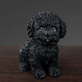 Maxbell 2Pcs Creative Dog Figurine Statues Collection for Desktop Office Living Room