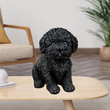 Maxbell 2Pcs Creative Dog Figurine Statues Collection for Desktop Office Living Room