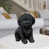 Maxbell 2Pcs Creative Dog Figurine Statues Collection for Desktop Office Living Room